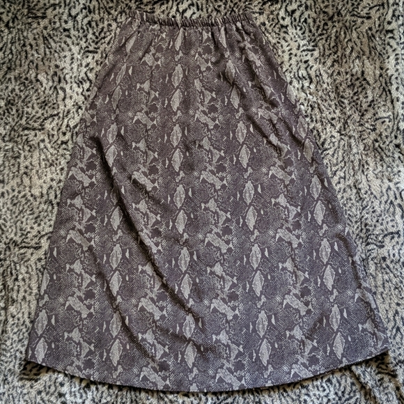 Sheer snake print midi skirt - Picture 1 of 2
